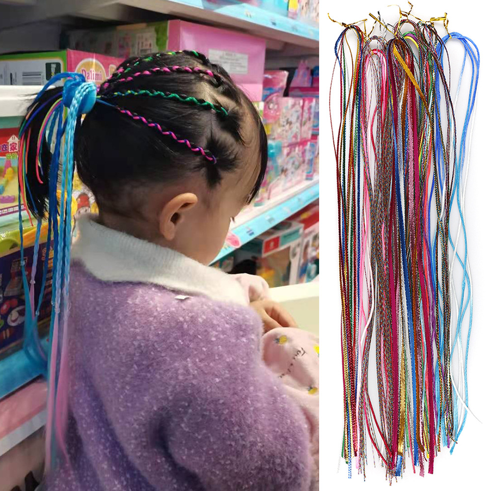 Children's Hair Rope Colored Hair Rope Colored Children's Hair Rope Hip-hop Gradual Change Ethnic Style Hair Accessories Dirty Braid Hair Rope