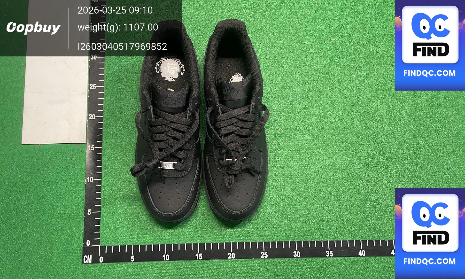 Nike Air Force 1 Low Black QC