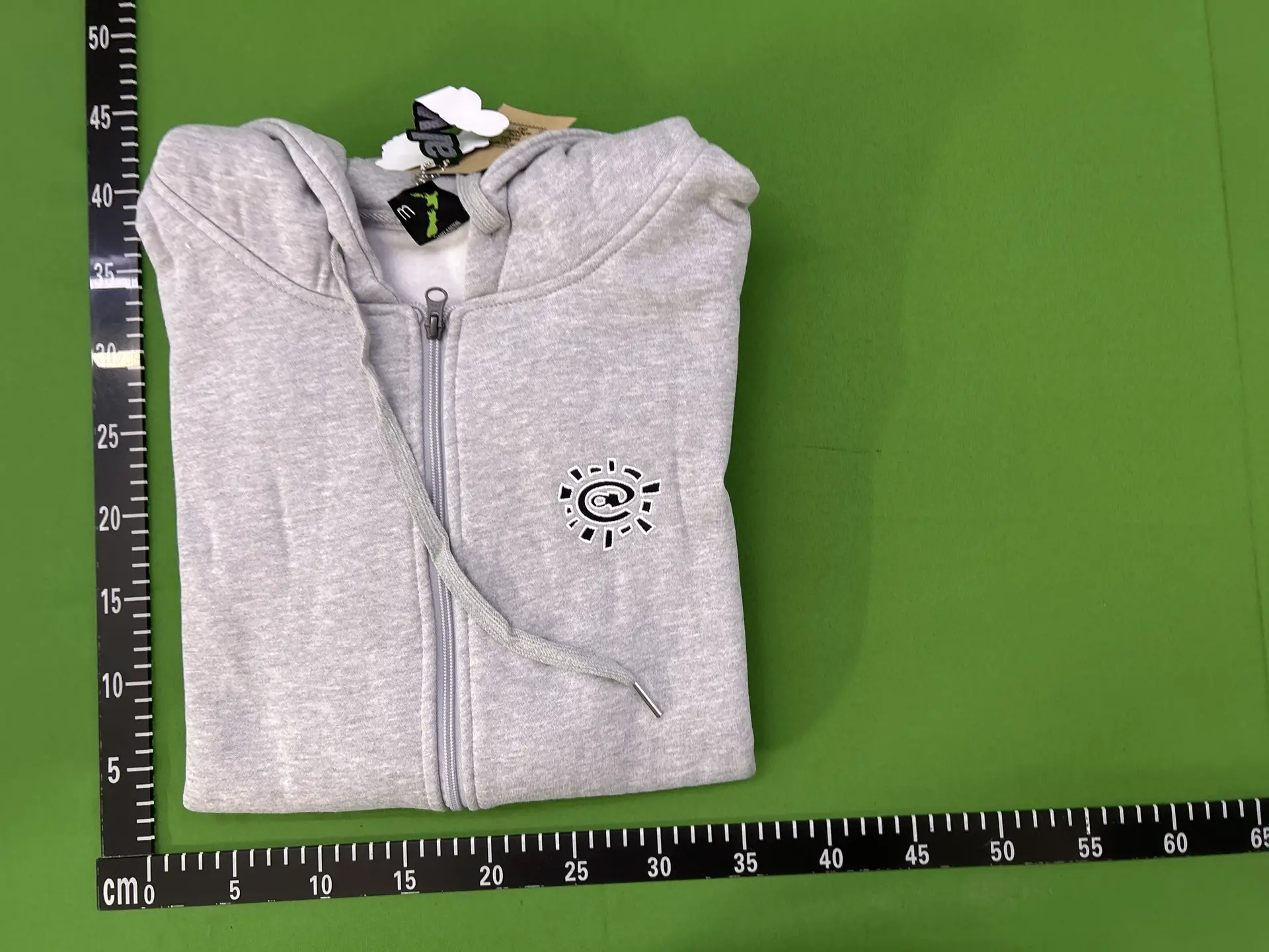 Mizuno Zip Hoodie Light Grey