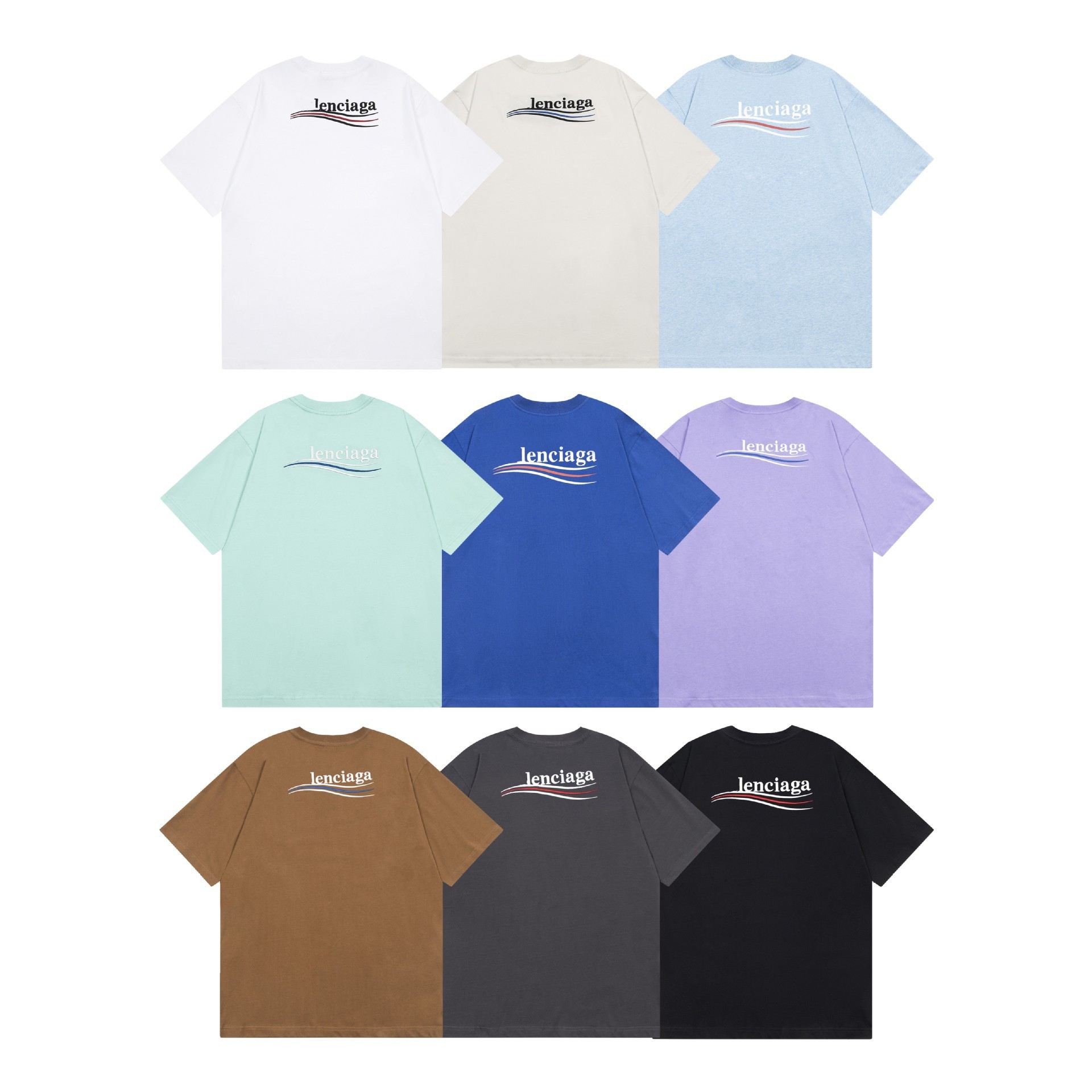 Correct version B fashion brand Paris high quality B letters Cola wave embroidery short sleeve t-shirt for men and women couples