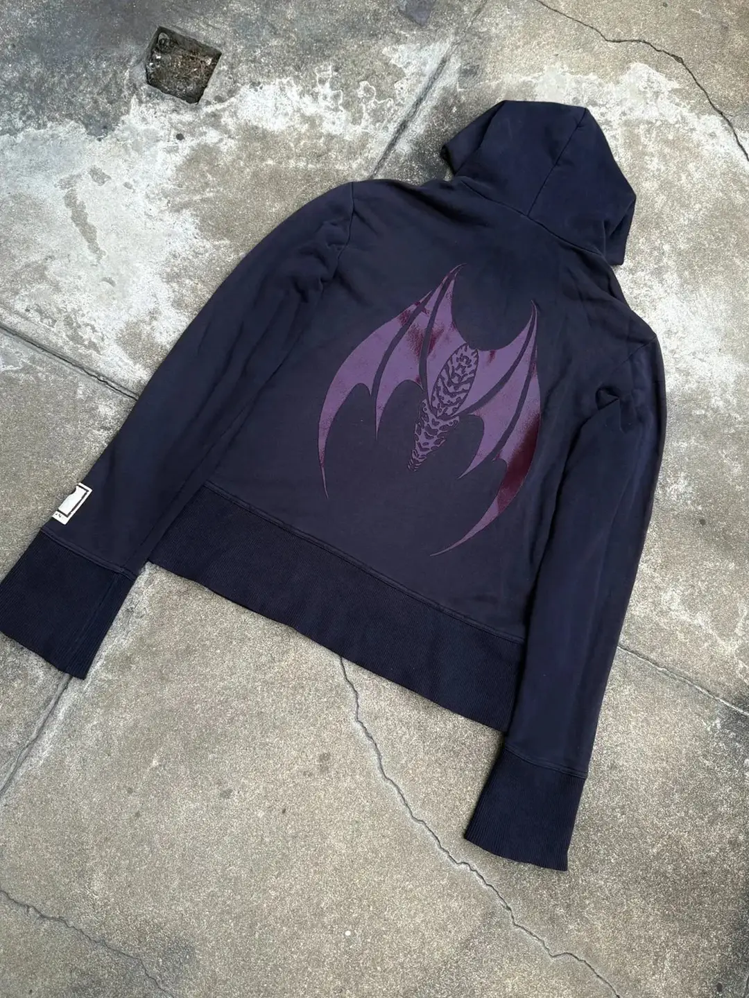 自主Beauty:beast风格aw97 "Batwing" Hoodie蝙蝠翼连帽卫衣