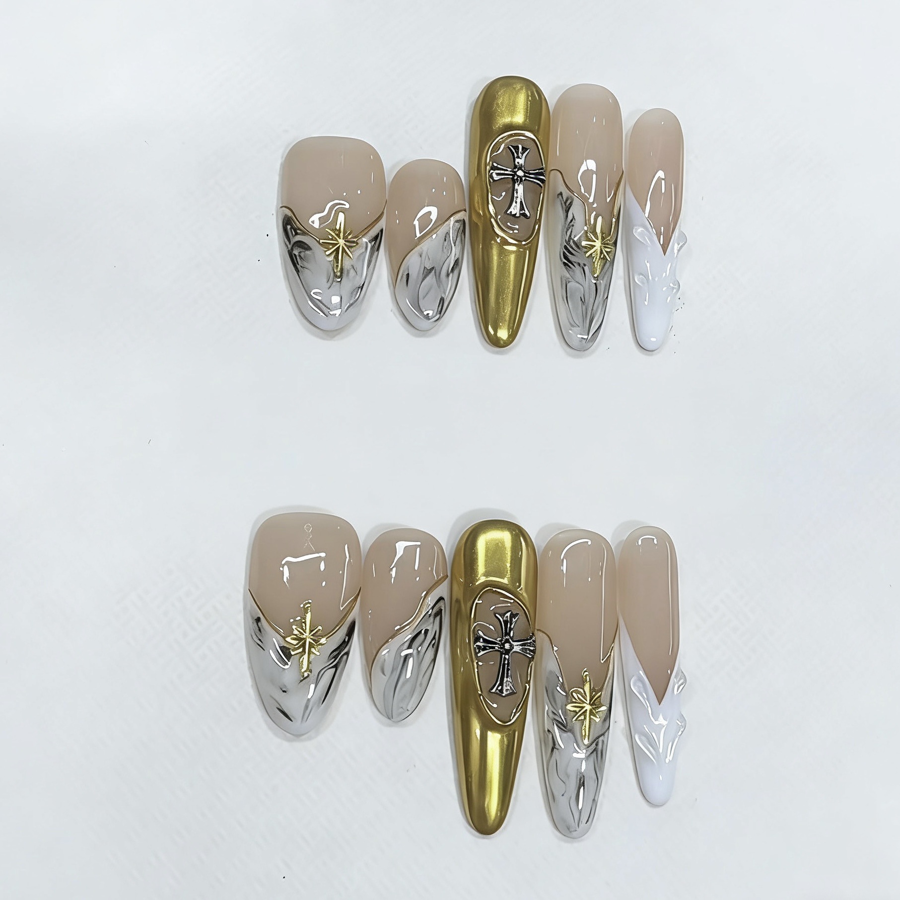 Phototherapy Wearable Nails, Gaming Style Nails, Wholesale Finished Products, Reusable Nail Patches, Ultra-Thin Luxury Style