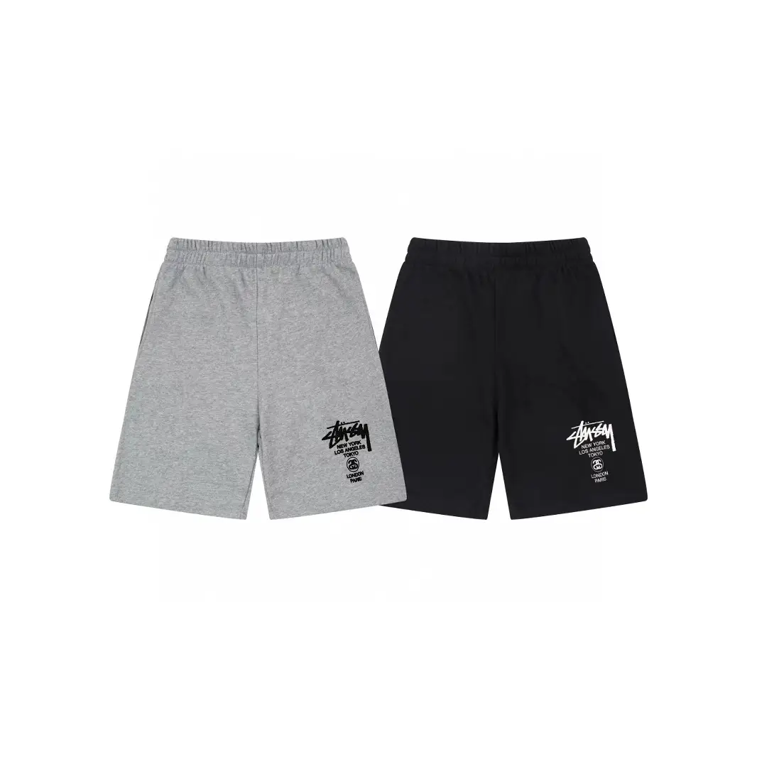 Long-Term 2025 Cross-Border European and American Foreign Trade Letter Print Casual Pants Skull Sieve Parade Men and Women Teenagers Five
