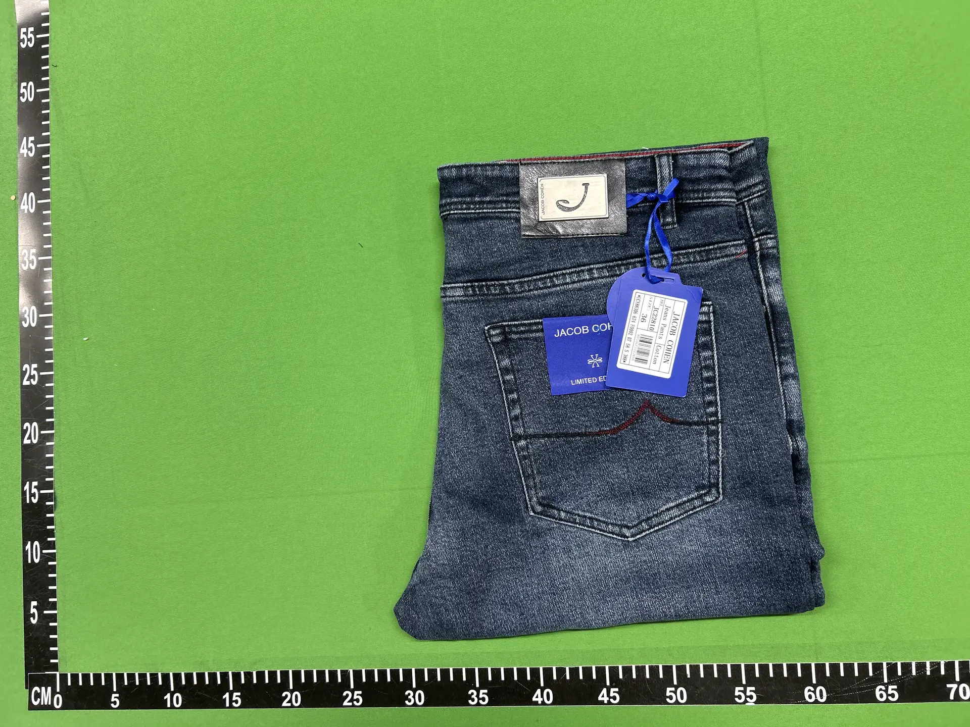 JACOB COHEN jeans 2025 autumn and winter thick new outdoor business printed warm men's plus size trendy pants