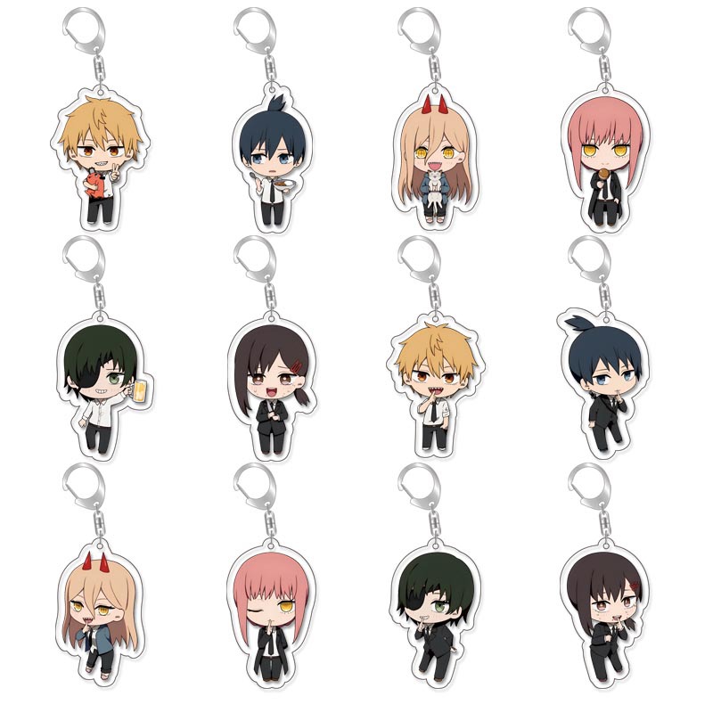 Anime peripheral acrylic keychain electric saw human electric power tiqi tamachima early Sichuan creative pendant