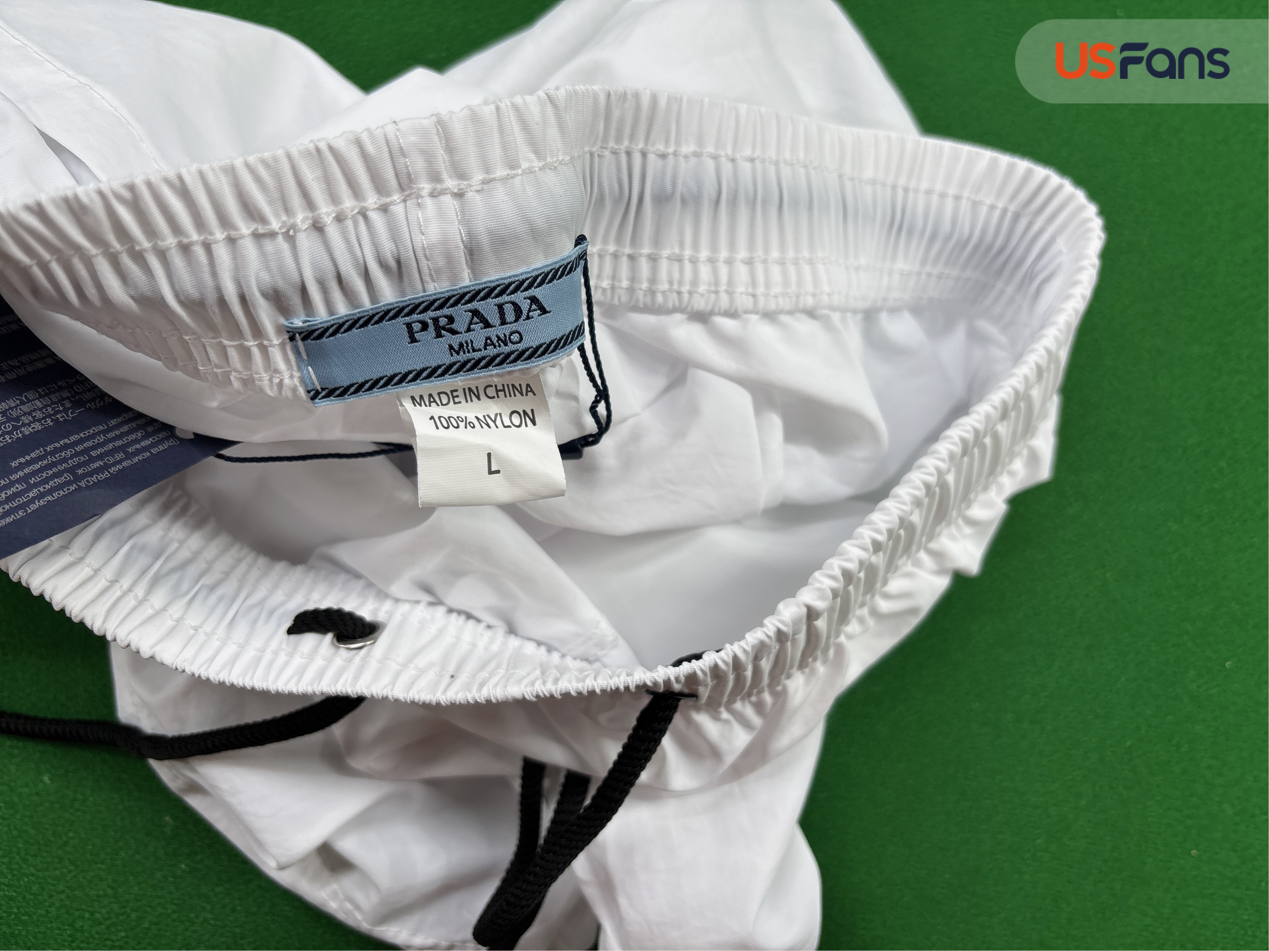 Prada Nylon Shorts White QC
