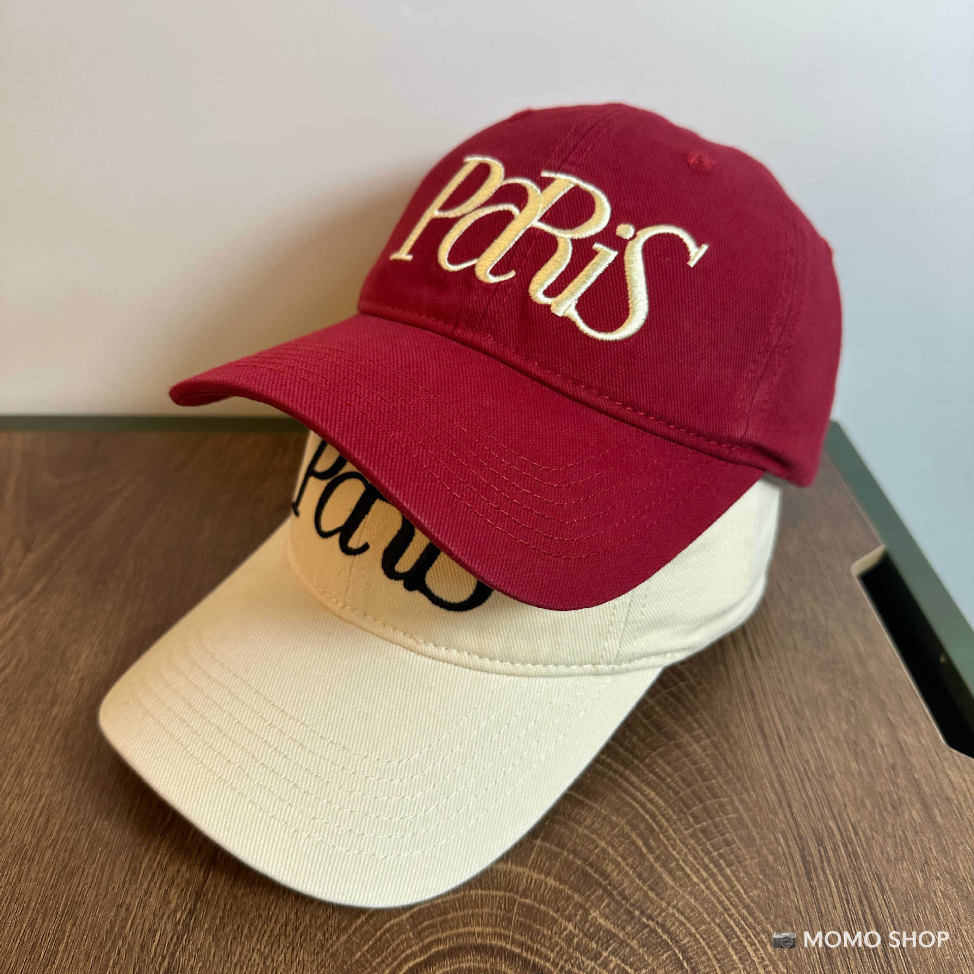 Fashionable Brand Paris Embroidered Hip-Hop Baseball Cap for Men and Women, Korean Style Spring and Summer Versatile Ins Peaked Cap That Make Your Face Smaller