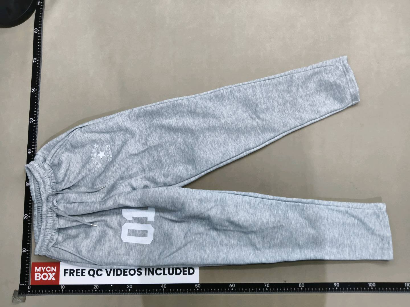 Europe and the United States Amazon cross-border Europe and the United States fashion letter printing printing pants elastic waist loose men's and women's fashion brand pants QC