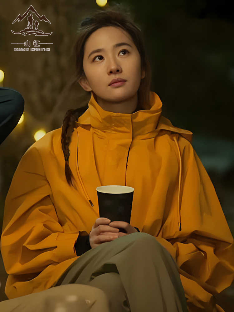The Story of Rose Liu Yifei Charge Clothes Women's New Windproof Outdoor Three-in-One 90 White Duck Down Light Coat Men