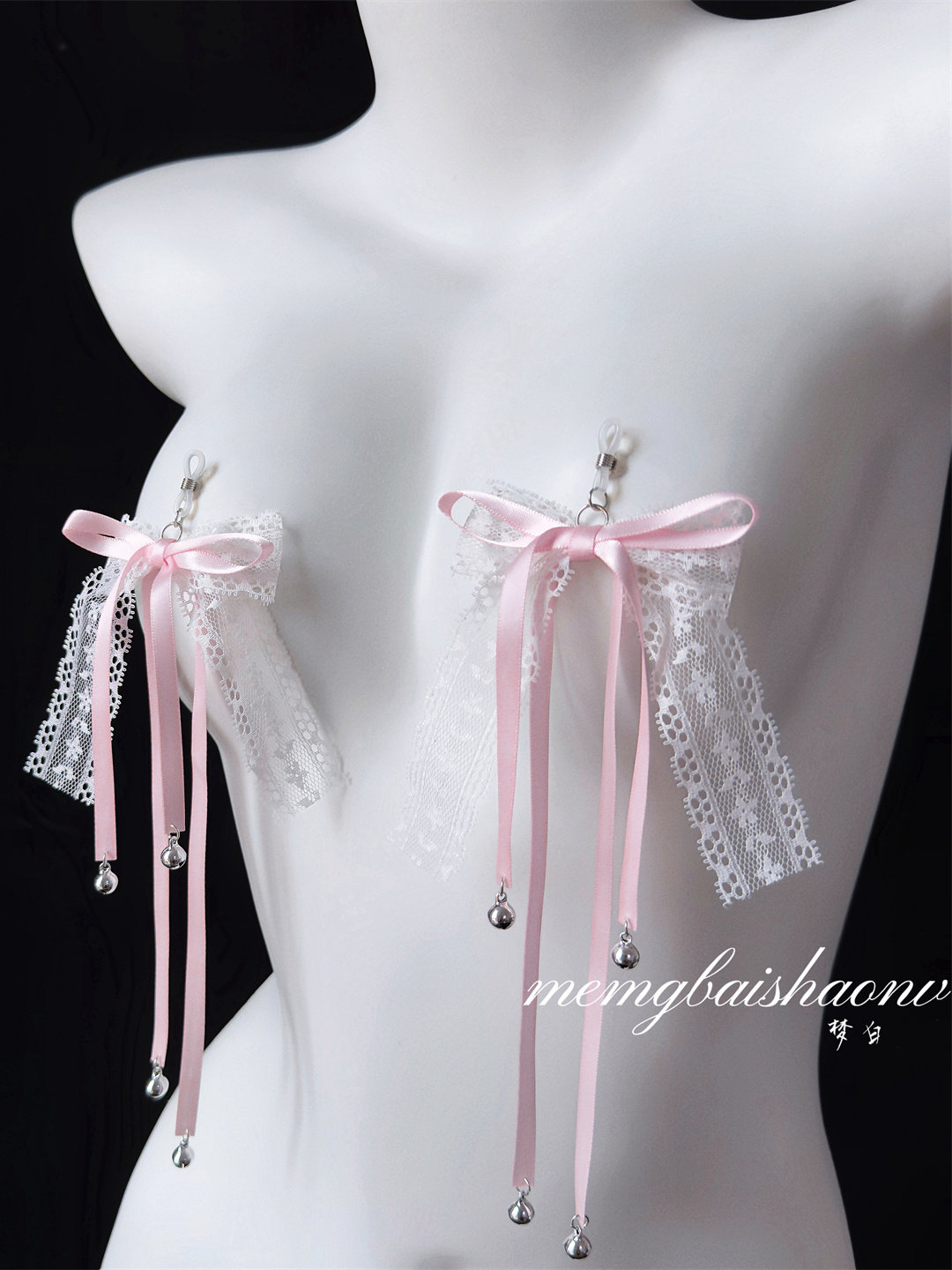 Peach Bell Nipple Clamps Lace Breast Clamps Training Chest Sm Female  Couple Erotic Alternative Toys Punishment Nipple