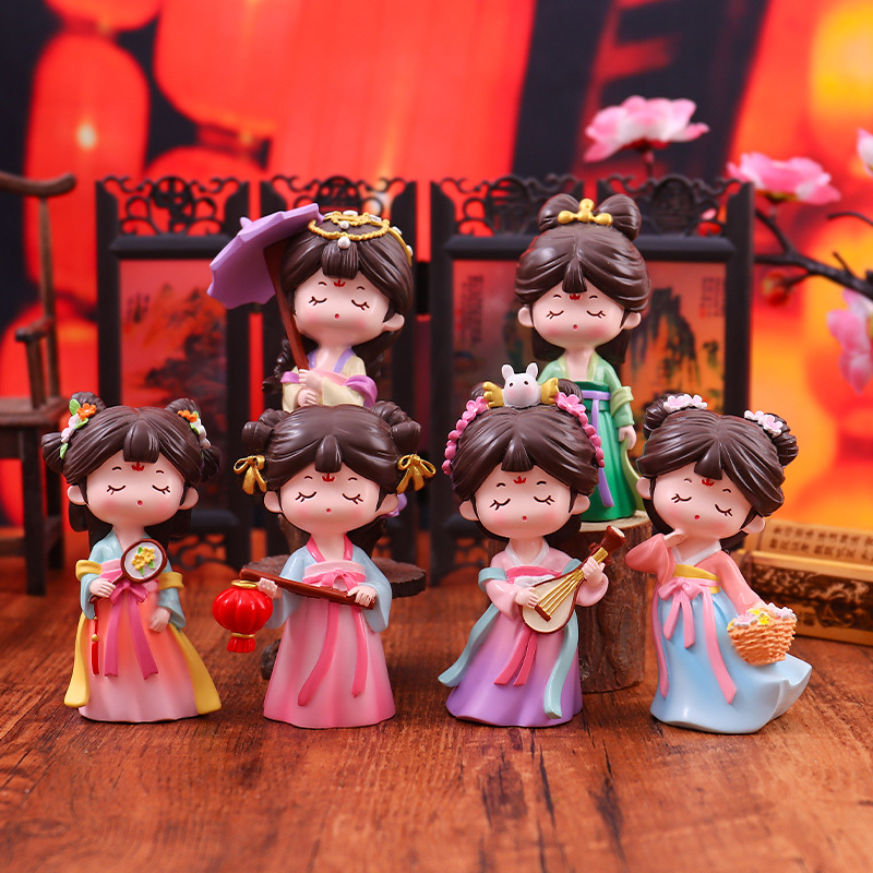 Little Red Book National Tide Flowers Fall Not Ending Ornaments Chinese Home Desk Living Room Decoration Holiday Gift Factory Outlet