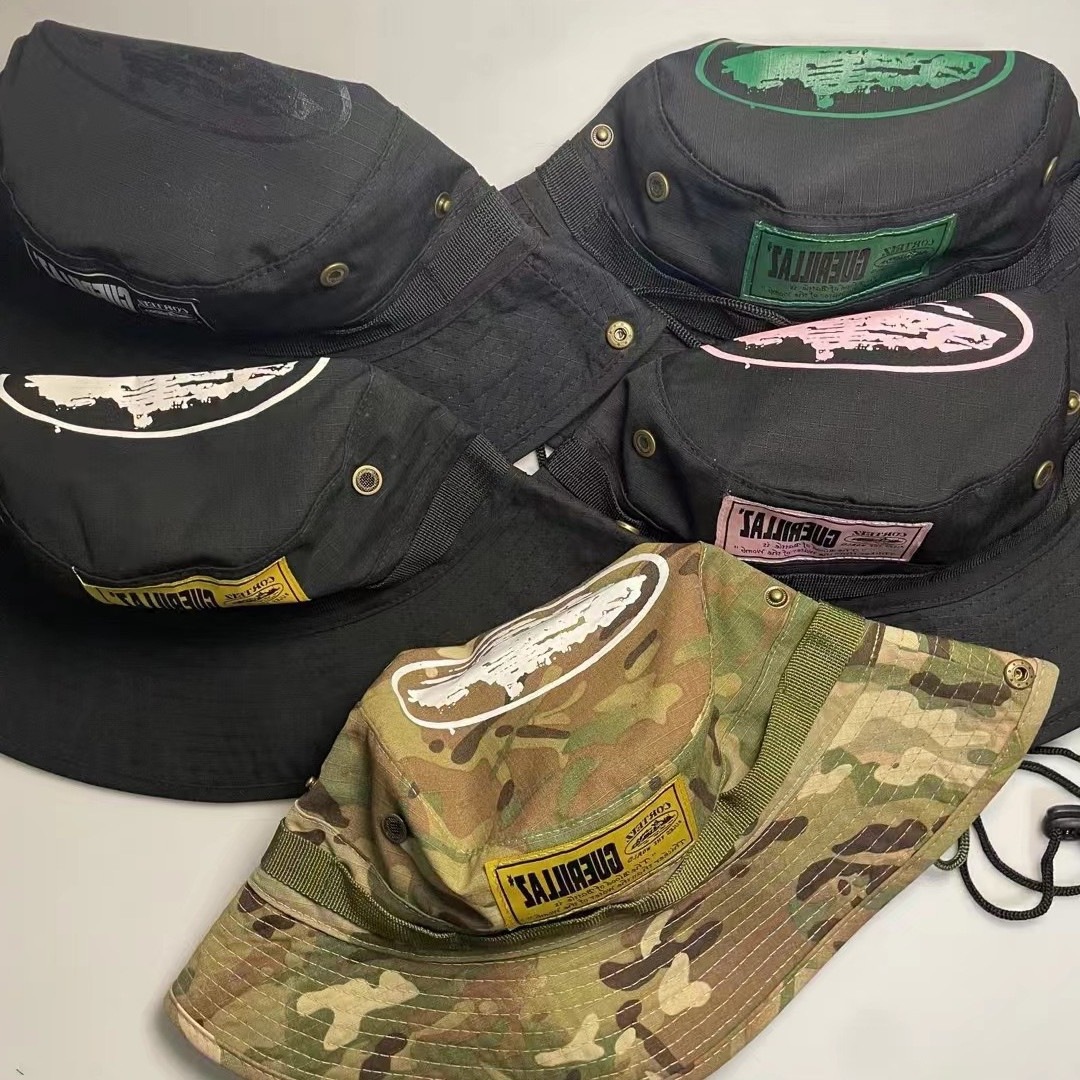 Alcatraz Corteiz 5 Starz Guerillaz Bucket Hat Fisherman Hat Sun Hat European and American