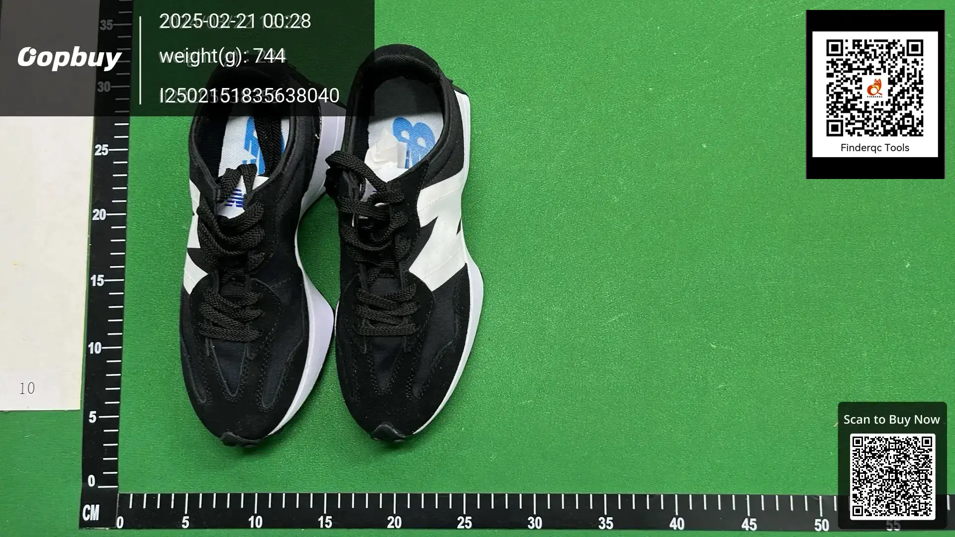 New Balance 327 Black White