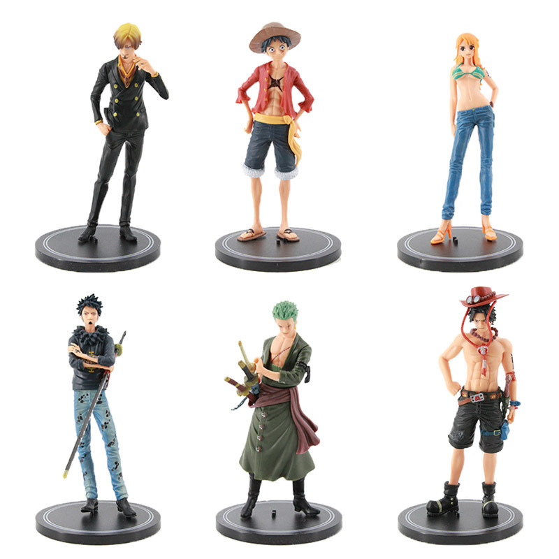 Voyage King 6 Real-life Pirate Hand-held Luffy Solon Esshan Rona Beauty 18cm Model Ornaments