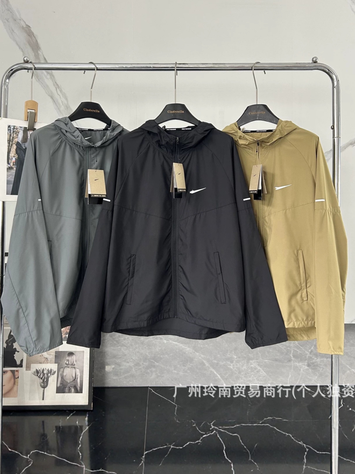 Cross-Border Summer Sun Protection Clothing Nk Men's and Women's Lightweight Breathable Quick-Drying Sports Jacket Skin Jacket Hooded Reflective Outdoor Clothing QC photo from 1688 on Qualit.ly