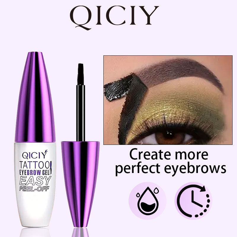 Cross-border explosions QICIY tear eyebrow cream makeup waterproof sweat-proof easy to color anti-blooming tear eyebrow glue TEMU