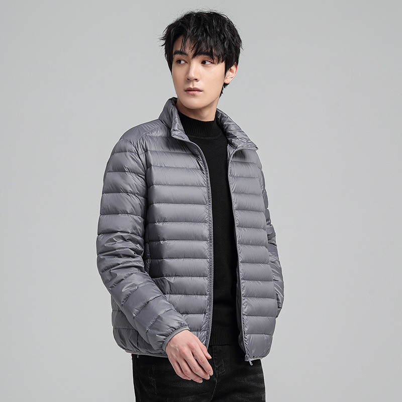 2024 New Men's Winter Down Cotton-padded Jacket Casual Trendy Lightweight Cotton-padded Clothes Men's Small Cotton-padded Coat Winter Coat Men's Overcoat