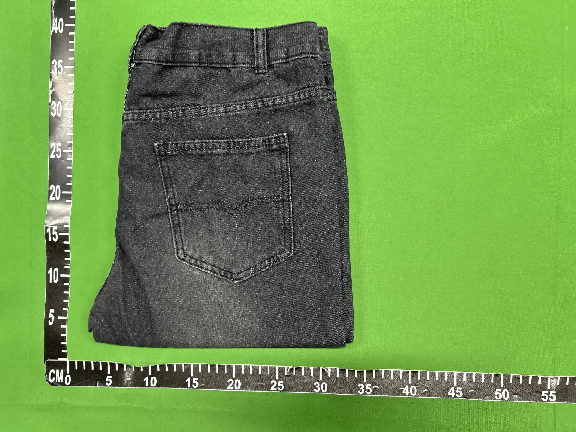 Vintage distressed splash-ink trendy high street vibe straight-leg wide-leg denim pants