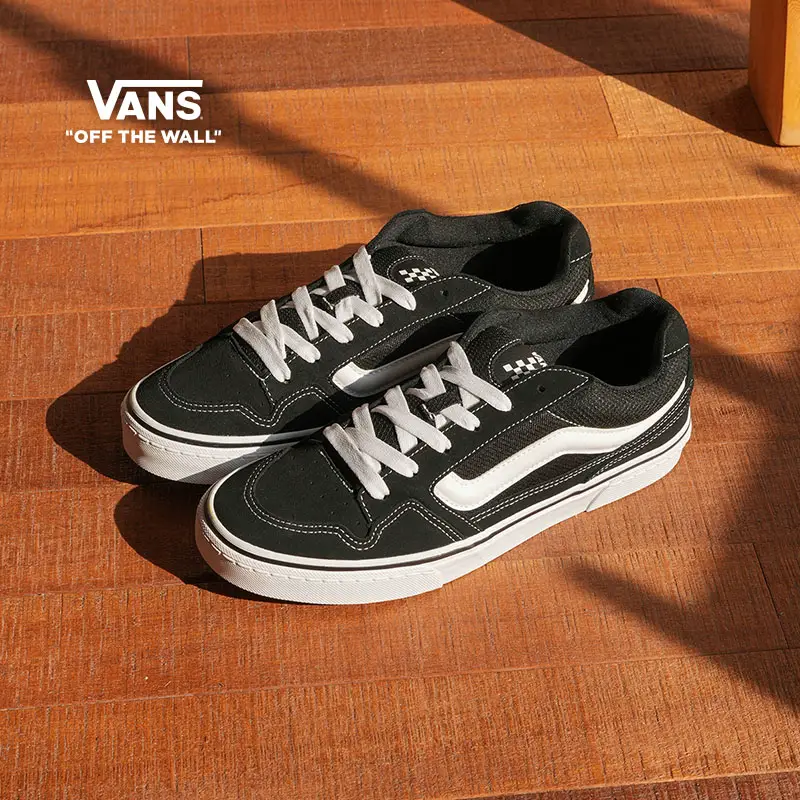 Vans Official Caldrone Black Fat Shoes American retro Men's Shoes