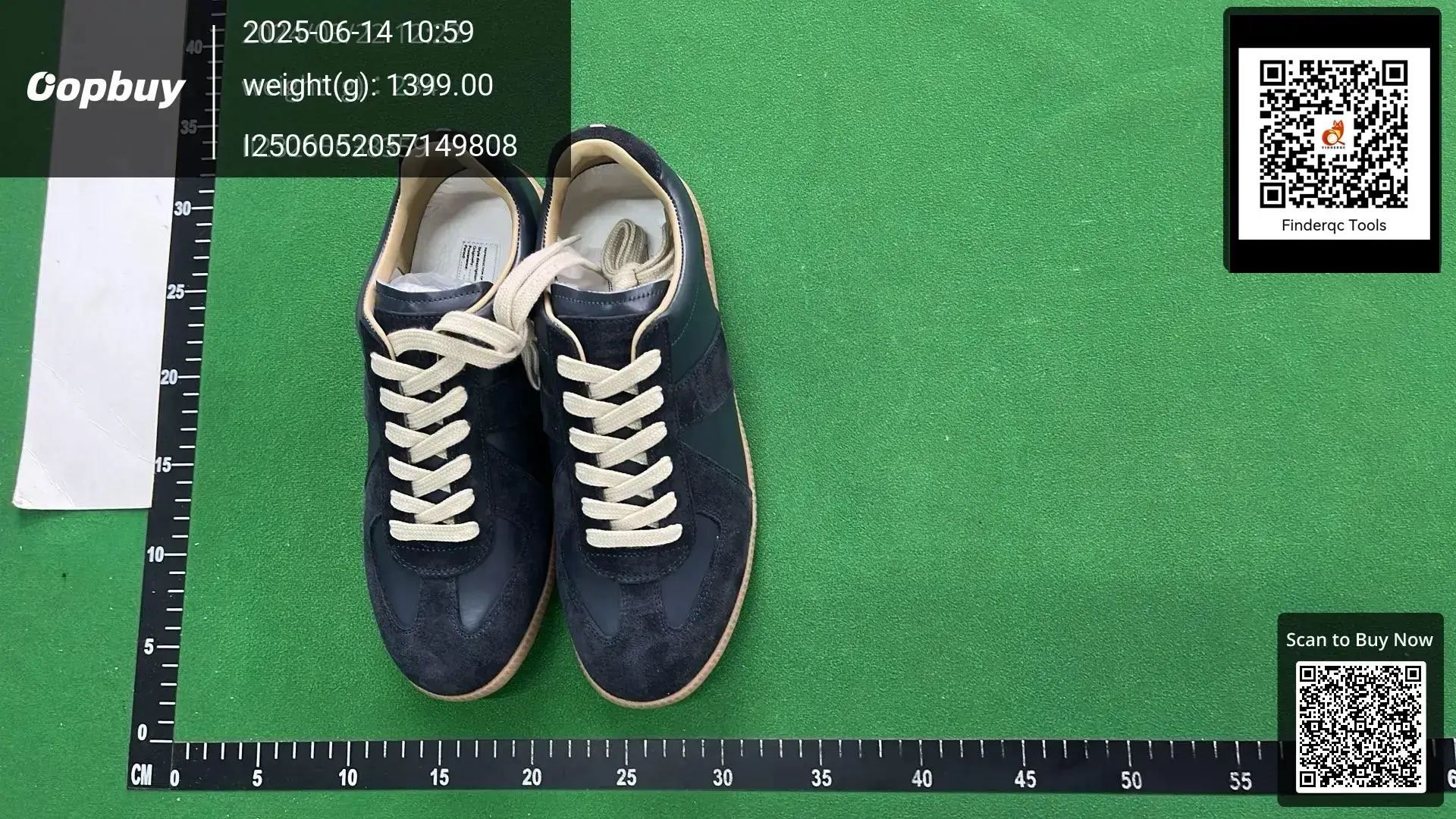 MM6 Maison Margiela Replica GAT Sneakers Navy Suede