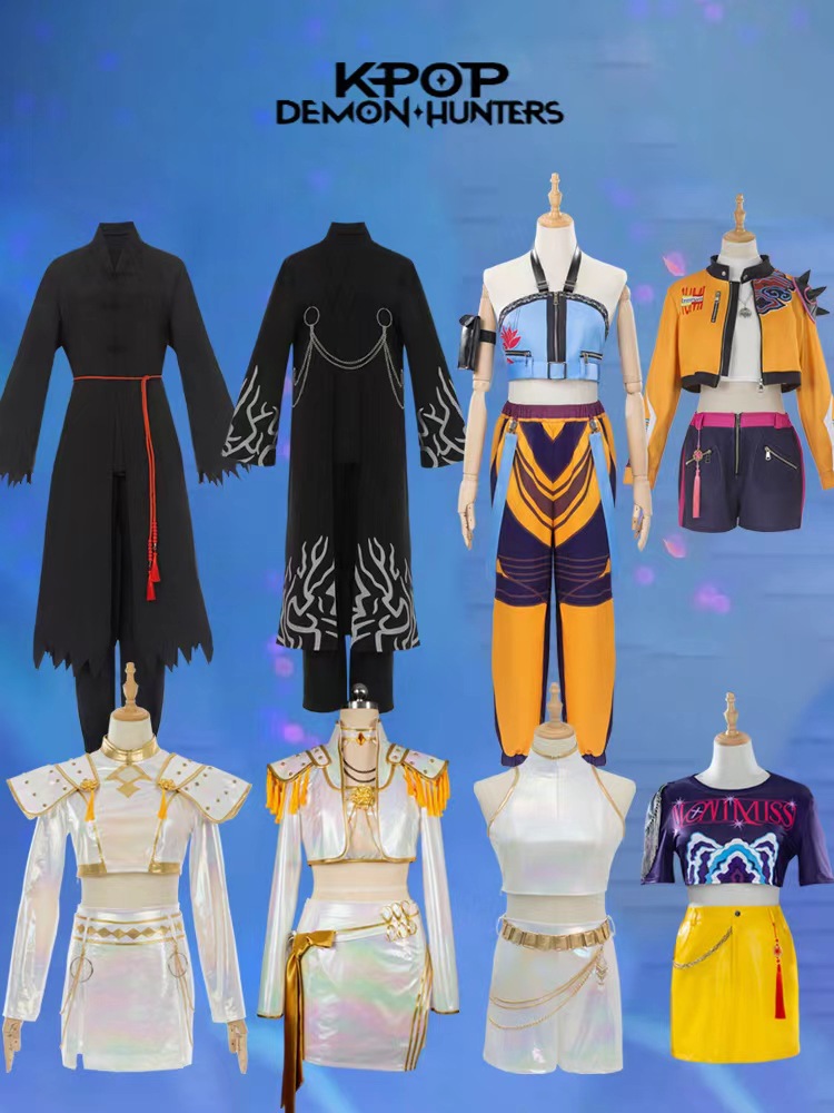 Cross-Border New Product K-Pop Girl Group K-Pop Hunter Girl Group Cos Clothing Rumi Mirazoi Stage Performance Clothing