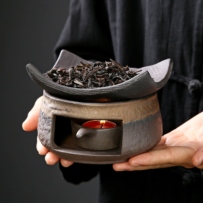 Stoneware Tea Stove Candle Heating Tea Warmer Tea Stove Tea Fragrance Enhancer Baking Tile Aromatherapy Stove Roasted Coffee Grounds