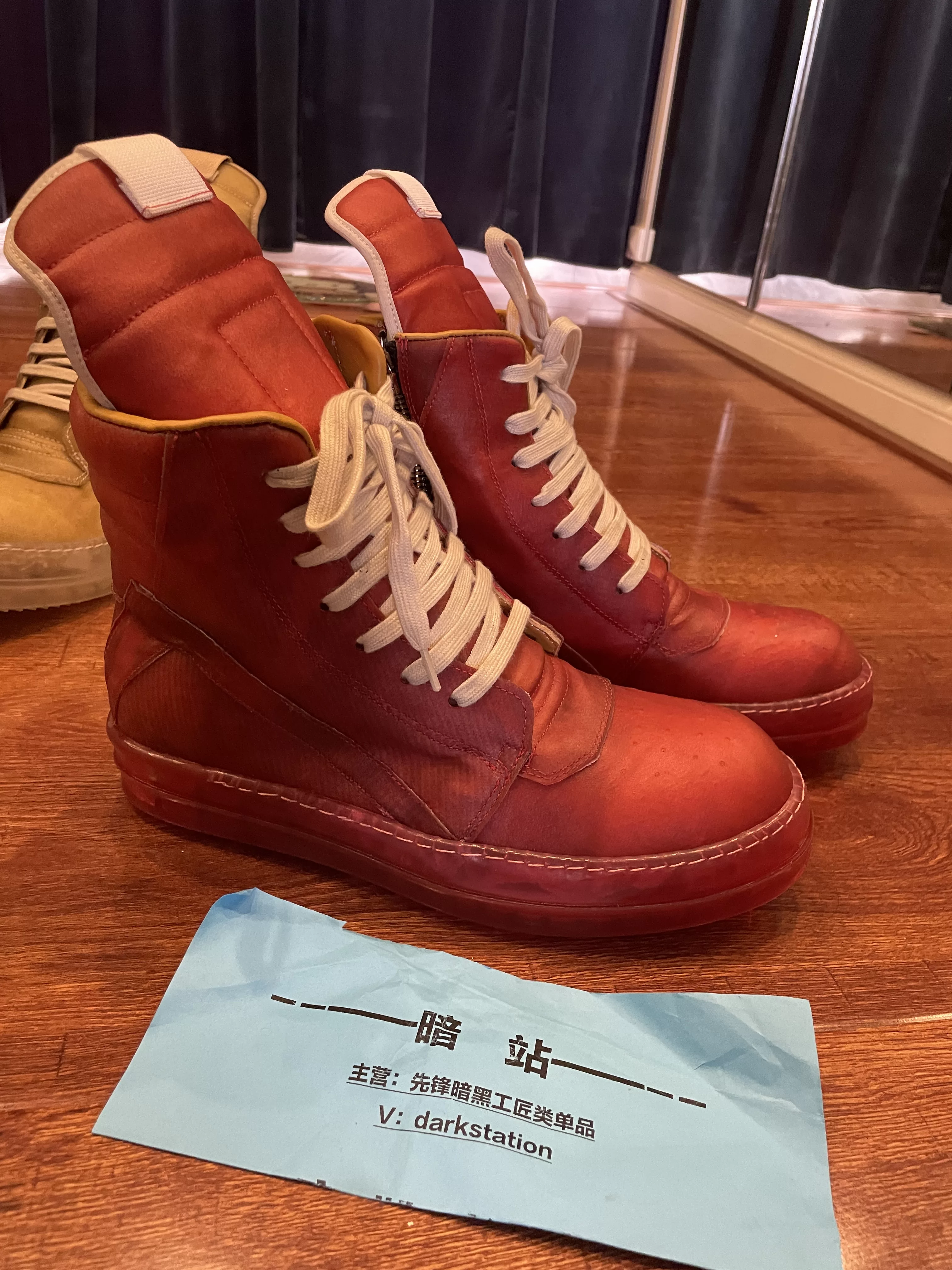 Damir Doma Custom-Made Rick Owens Ro Classic High-End Avant-Garde Dark Shoes and Boots