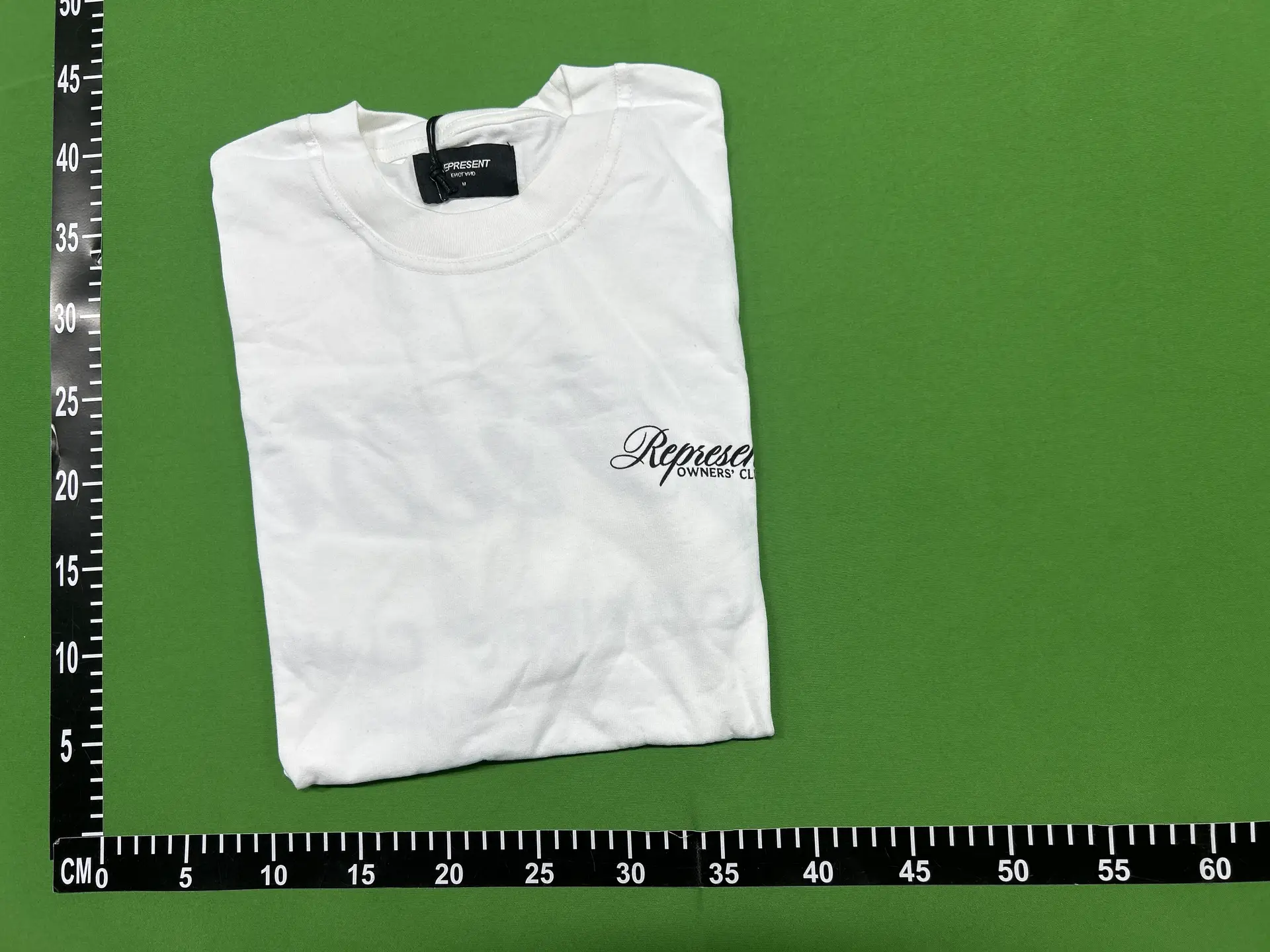 2024 new retro American REP cursive writing logo English printing loose casual short-sleeved T-shirt tide men and women models