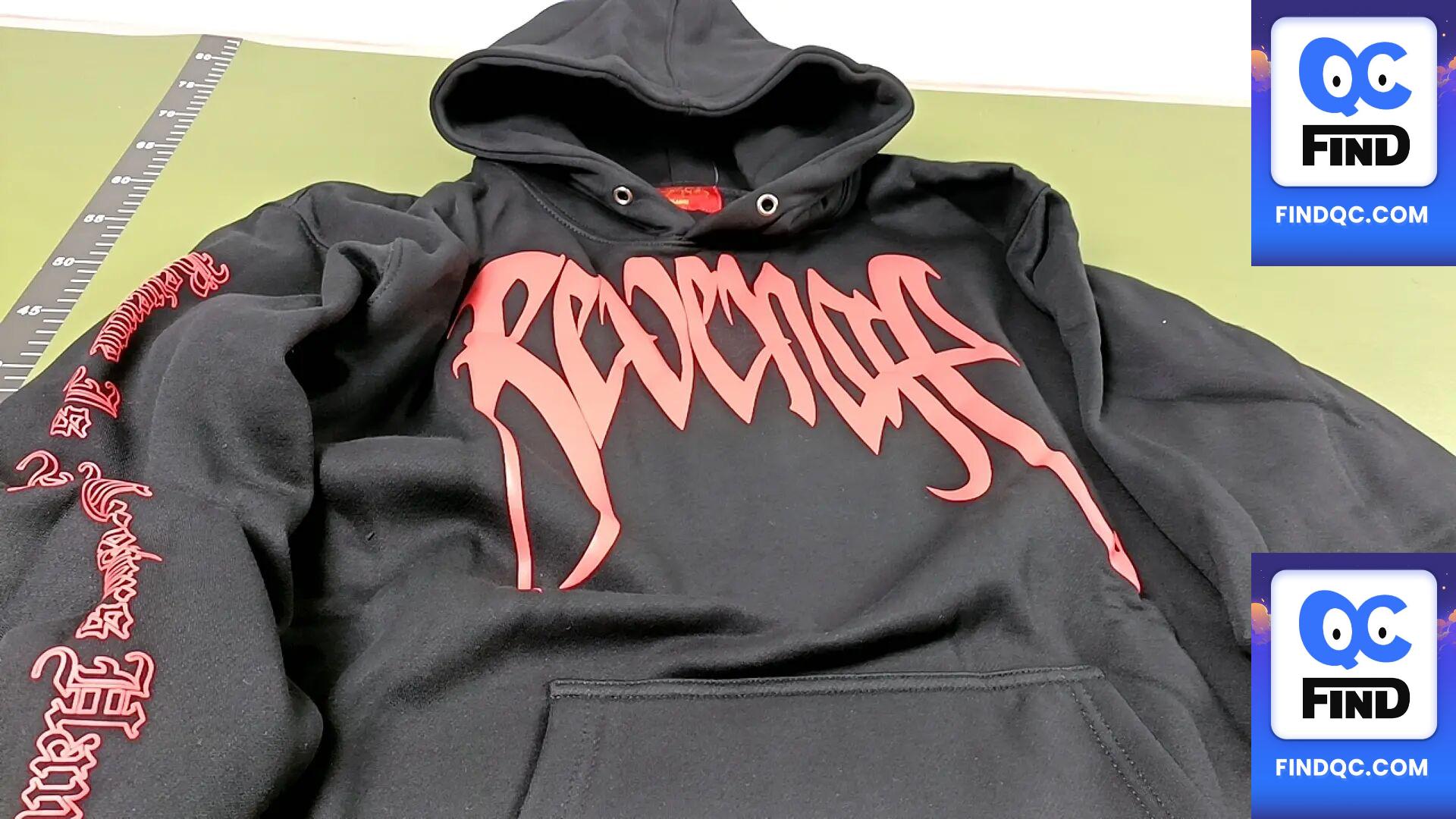 Revenge Black Hoodie Red Logo QC