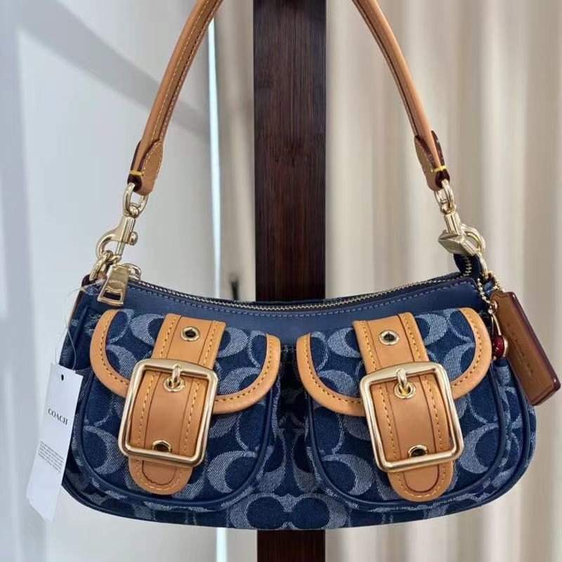 Koujia 2025 New Women's Bag Ashton Retro Armpit Bag Medieval Baguette Motorcycle Bag Single Shoulder Crossbody Mahjong Bag photo QC de 1688 sur Qualit.ly