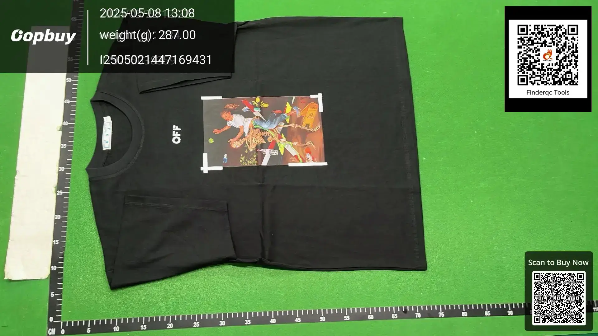 Cross-border hair 2024 summer new trend off-white high quality men's and women's T-shirt printing
