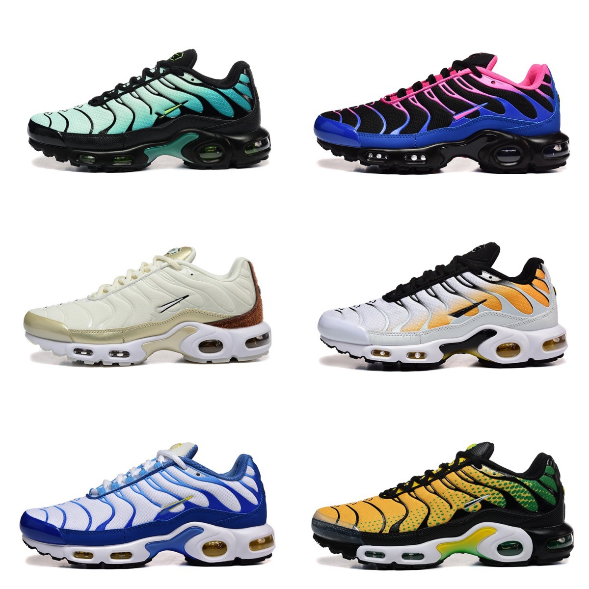 Student Shoes with Half Size Tn Sports Men's and Women's Fashion Air Cushion Jogging Shoes Cross-Border Export Large Size Fashion Korean Style Men's Shoes