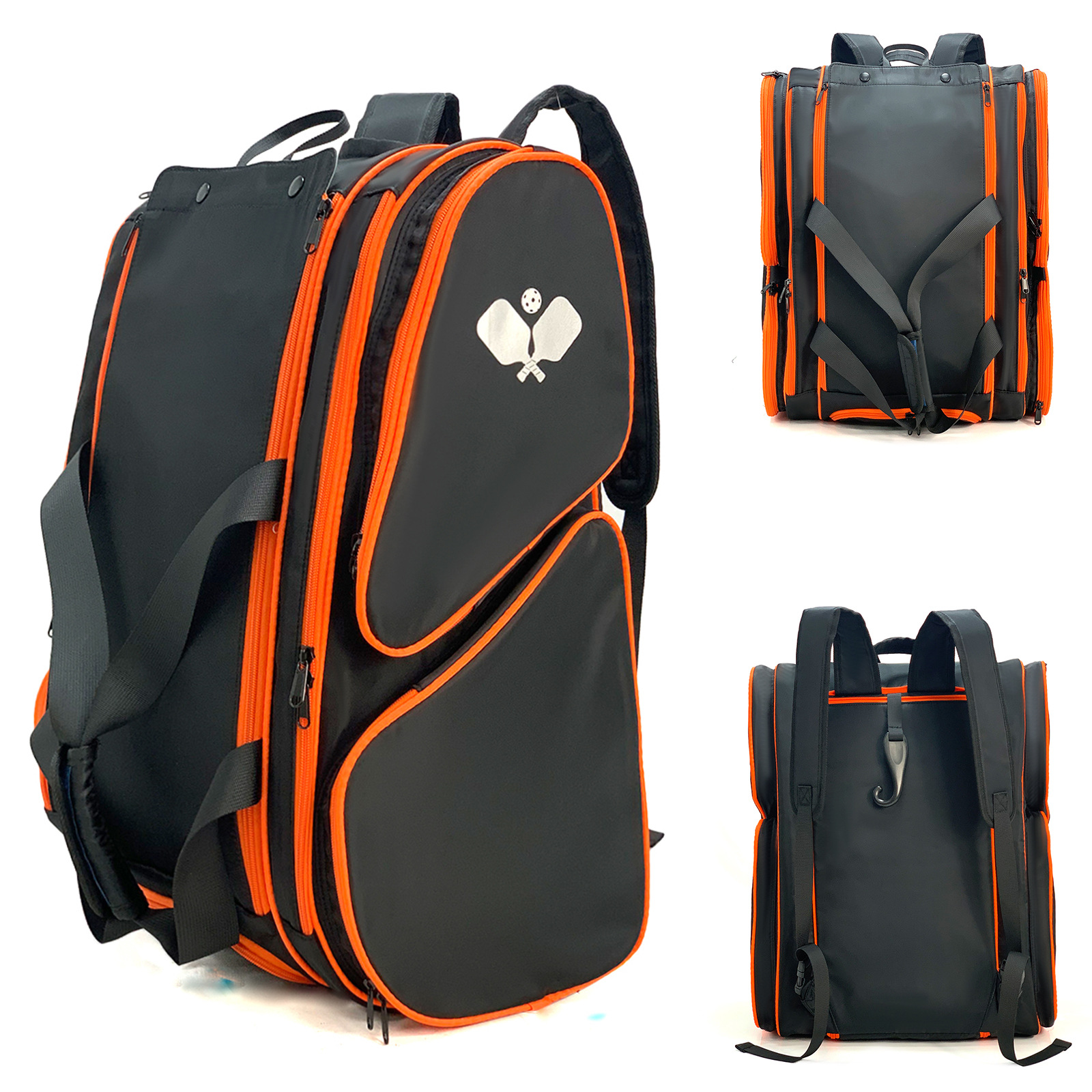 high quality Waterproof Badminton Backpack Large Capacity with Independent Shoe Bin Dry and Wet Separate Badminton Bag Tennis Racket Bag