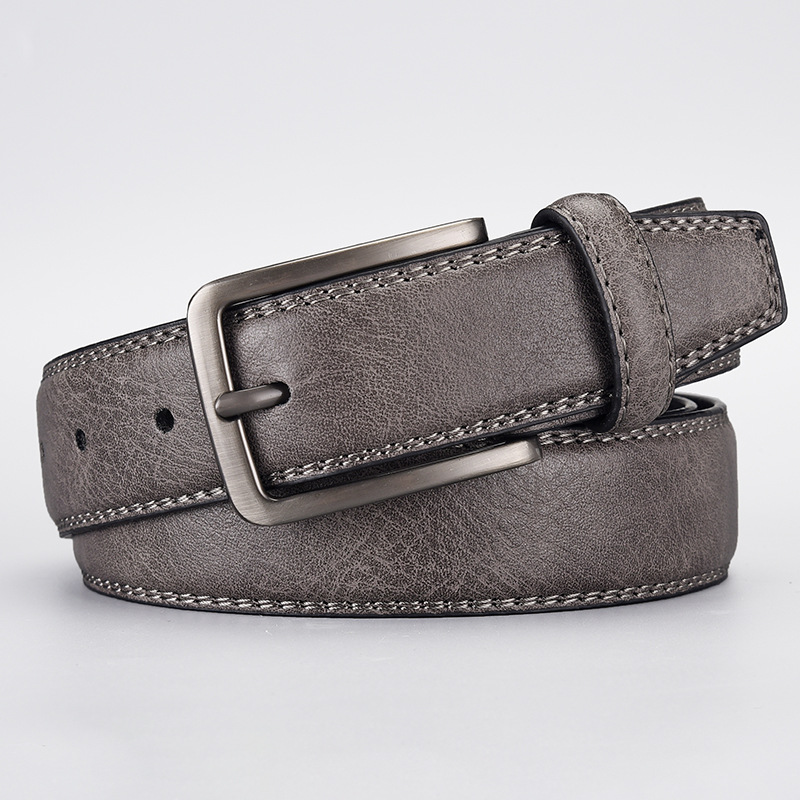 2026 New Style Men's Business Casual Belt Wenzhou Leather Belt Men's Classic Versatile Simple Pin Buckle Belt for Men Foto QC de 1688 na Qualit.ly