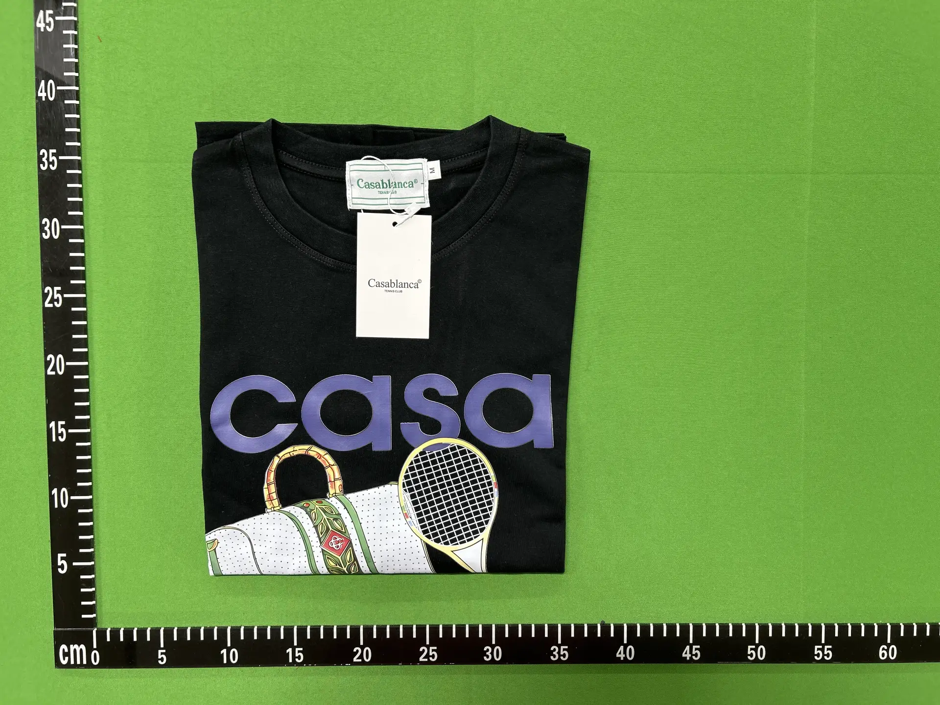 Cross-border 2024 Spring and Summer New Casablanca CasablancaLOGO Print Men's and Women's Loose Short-sleeved T-shirt