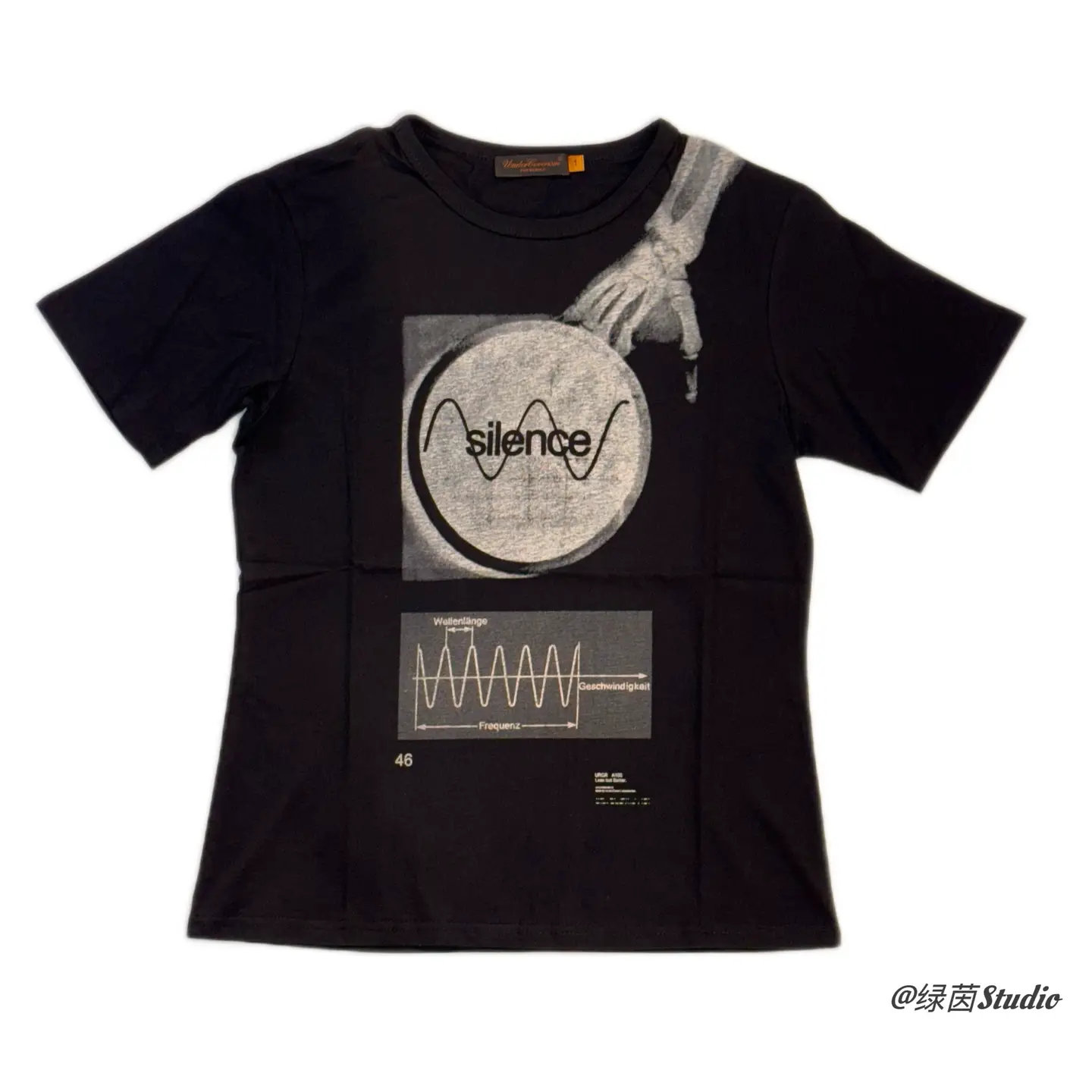 【Same-Day Logistics】Green Lawn Studio Undercover 06Ss T-Shirt X-Ray Skull Arm Short Sleeve