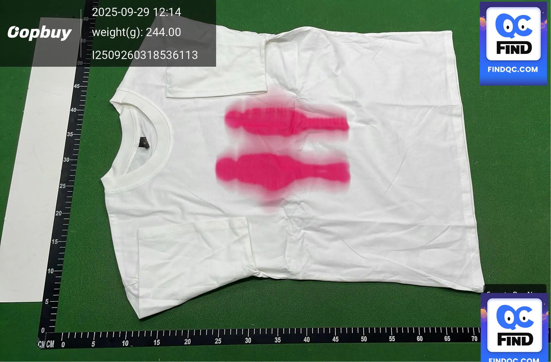 Pattern 260g Heavyweight Pure Cotton! Creative Abstract Print American High Street Graffiti Crew Neck T-Shirt QC