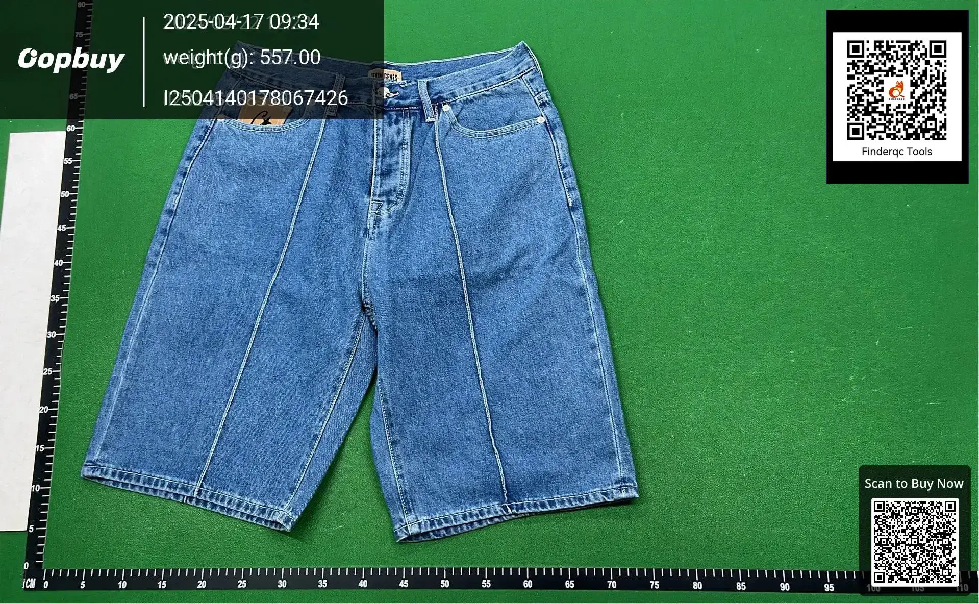 24Ss Cross-Border European and American Trendy Brand Alcatraz Print Casual Denim Shorts for Men and Women American High Street Straight Five-Quarter Pants