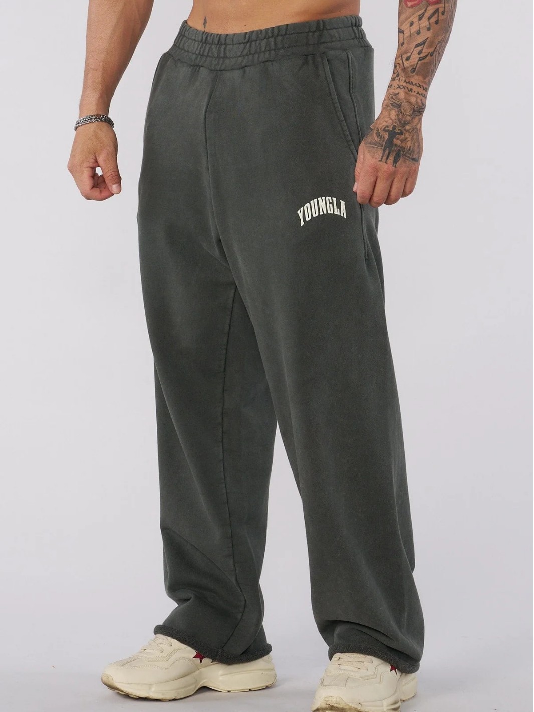 YOUNGLA New Men's Sports Pants Loose Straight Pants Jogger Gym Sports Fitness Casual Pants QC-foto från 1688 på Qualit.ly