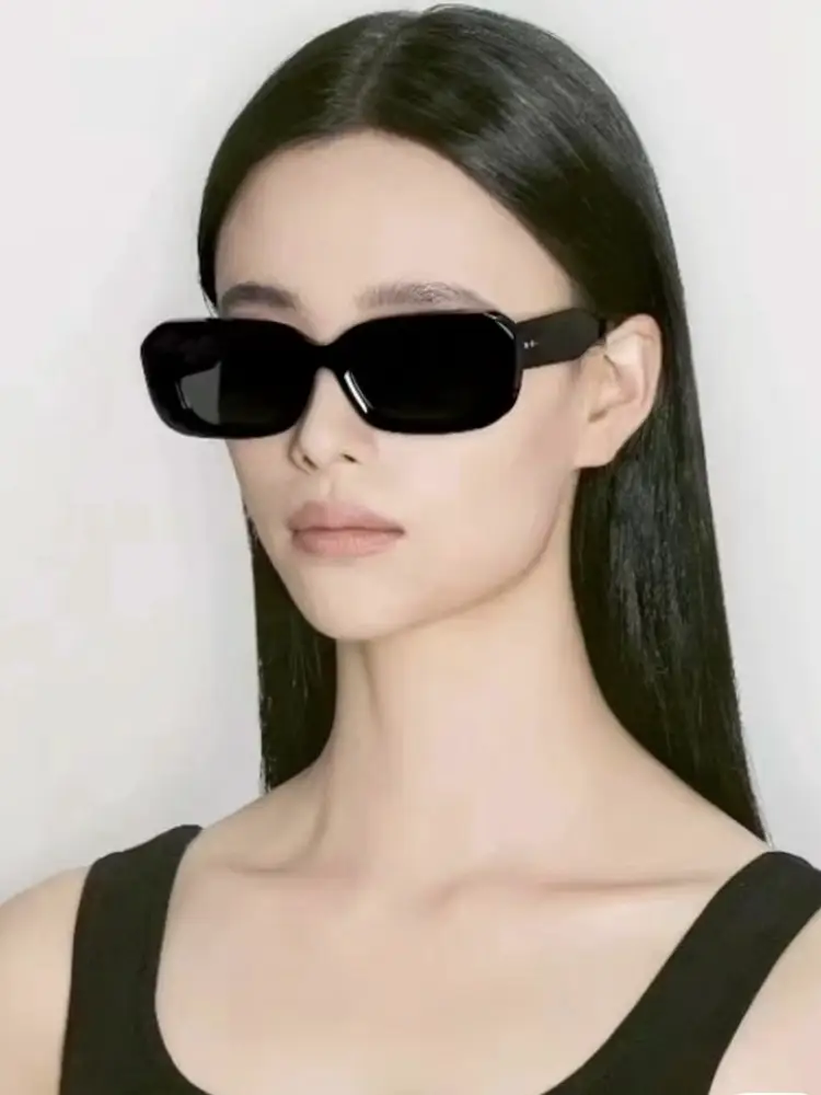 European and American Style Sunglasses for Men, Ni Ni Square Fashion Sunglasses, Korean Version, Uv Protection, Retro, Trendy, High Appearance Value, Slimming Sunglasses for Women