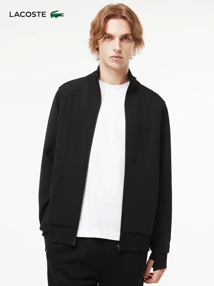 Lacoste French Crocodile Men's Clothing Fashion Trendy pure color Casual Stand Collar Sweatshirt Cardigan Outwear | Sh2702