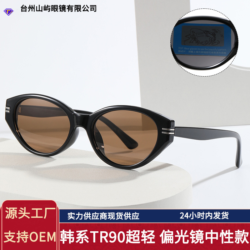 2026 New Model Cat-Eye Gm Sunglasses for Women, High-End Polarized Glasses, Retro Fashion Glasses, Women's Sunglasses, Men's Trendy Sunglasses