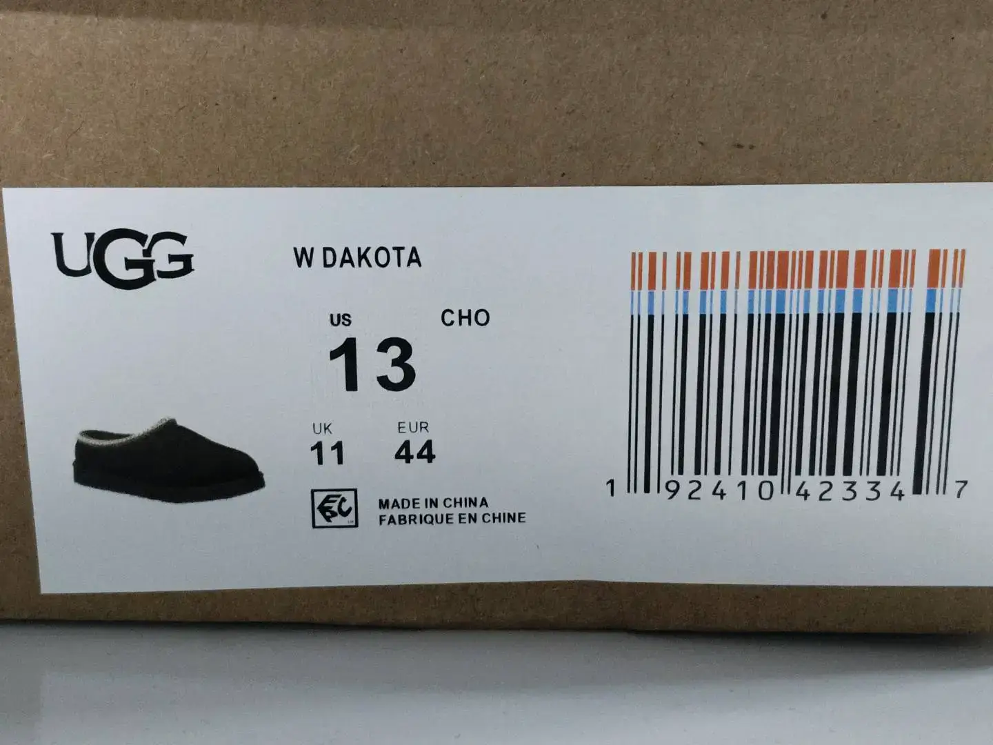 UGG W Dakota Black Slipper