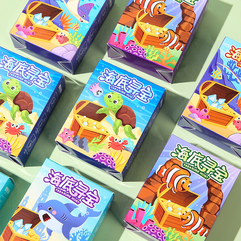 Children's Underwater Treasure Hunt Blind Box Archaeological Digging Toys Primary School Students Digging Shell Gems Educational Parent-Child Gift Wholesale