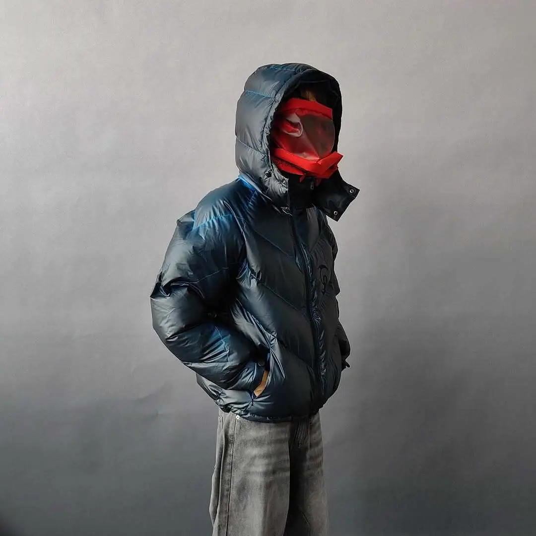 2025 Cross-Border Autumn and Winter New Zipper Hooded Cotton Jacket with Warm Design Niche High-End Personalized Street Style Cotton Jacket