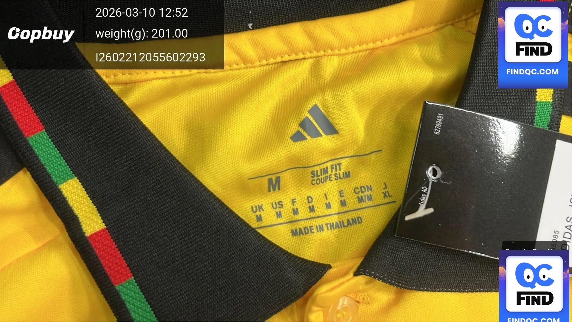 Adidas Jamaica 2026 Home Jersey QC