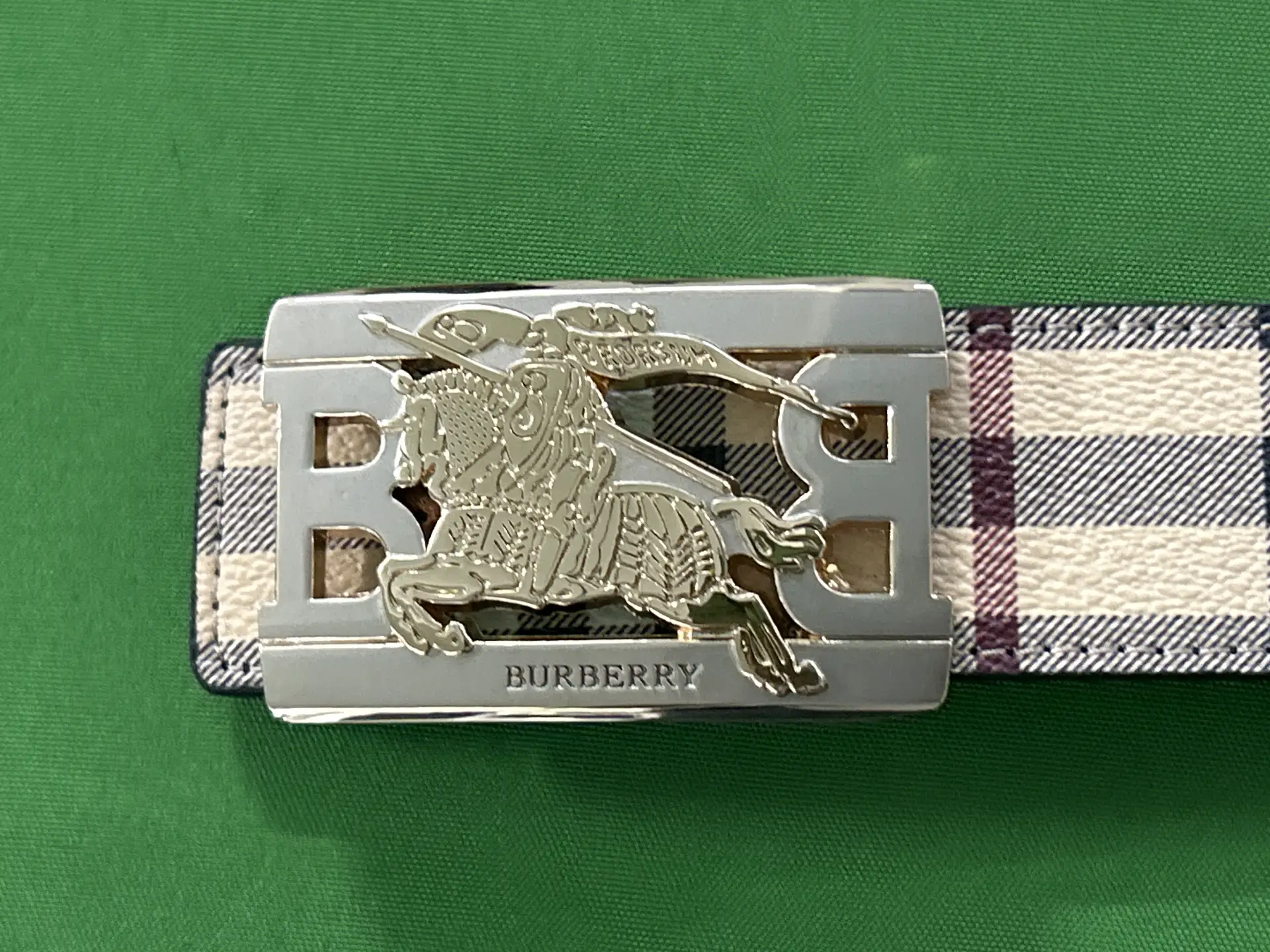 Burberry Men's Plaid Belt