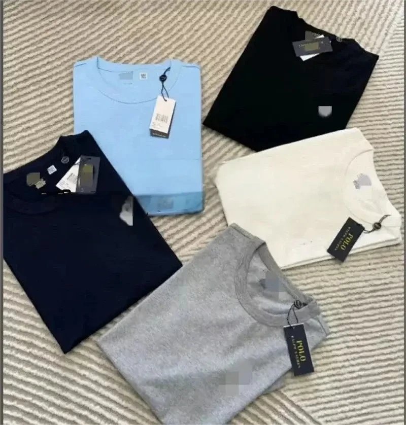 Five-color round neck T-shirt l