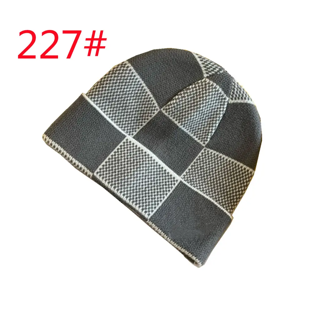 227# designer beanie Winter knitted beanie fashion hats men