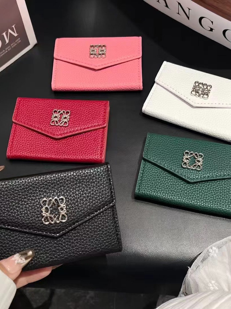 Factory Direct Stock Clearance 2025 New Luxury Lychee Pattern Accordion Card Holder Wallet with a High-End Feel